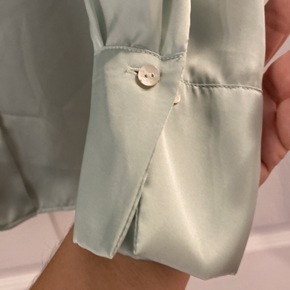 ZARA shirt with long sleeve silky feeling see all pictures brand new with tag - Picture 4 of 12